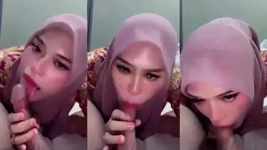 Bokep Jilbab Cewek Alim Sepong Batang Suami