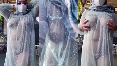 Tante Jilboobs Transparan Outdoor Pamer Berani